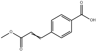 4-(2-METHOXYCARBONYLVINYL)BENZOIC ACID 结构式