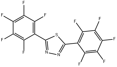 2,5-Bis(pentafluorophenyl)-1,3,4-thiadiazole 结构式