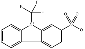 S-(三氟甲基)二苯并噻吩-3-磺酸盐 结构式