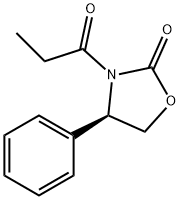 (R)-4-苯基-3-丙酰基-2-恶唑烷酮 结构式