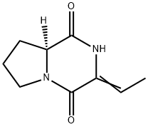 Pyrrolo[1,2-a]pyrazine-1,4-dione, 3-ethylidenehexahydro-, (S)- (9CI) 结构式