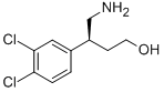 (S)-4-氨基-3-(3,4-二氯苯基)-1-丁醇 结构式