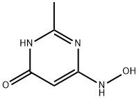 4-Pyrimidinol, 6-(hydroxyamino)-2-methyl- (8CI) 结构式