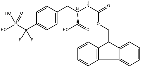 N-Α-FMOC-4-(膦酰基二氟甲基)-L-苯基丙氨酸 结构式