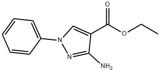3-氨基-1-苯基-1H-吡唑-4-羧酸乙酯 结构式