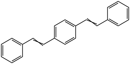 4,4'-[1,4-Phenylenebis(ethene-1,2-diyl)]bisbenzene 结构式