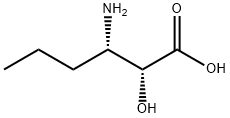 (2R,3S)-3-氨基-2-羟基己酸 结构式