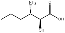 (2S,3S)-3-氨基-2-羟基己酸 结构式