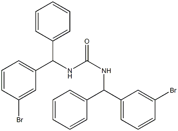 1,3-bis[(3-bromophenyl)-phenyl-methyl]urea 结构式