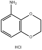 2,3-二氢-5-氨基-1,4-苯并二噁英盐酸盐 结构式