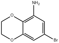 7-溴-2,3-二氢苯并[B][1,4]二噁英-5-胺 结构式