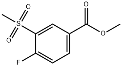 3-甲砜基-4-氟苯甲酸甲酯 结构式