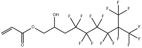 3-(全氟-5-甲基己基)-2-羟丙基丙烯酸酯 结构式
