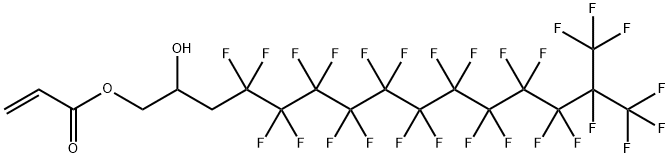 4,4,5,5,6,6,7,7,8,8,9,9,10,10,11,11,12,12,13,13,14,15,15,15-tetracosafluoro-2-hydroxy-14-(trifluoromethyl)pentadecyl acrylate 结构式