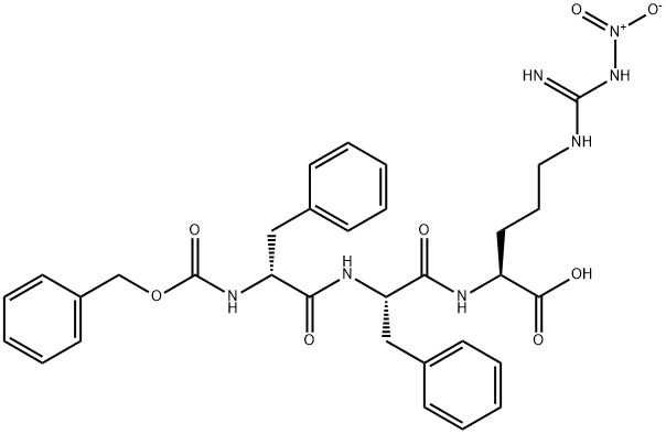 Z-D-PHE-PHE-ARG(NO2)-OH 结构式