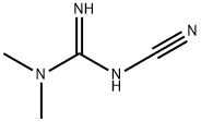 1-氰基-3,3-二甲基胍 结构式