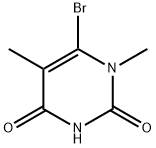 1,5-二甲基-6-溴嘧啶-2,4(1H,3H)-二酮 结构式