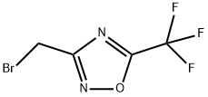 3-(溴甲基)-5-(三氟甲基)-1,2,4-恶二唑 结构式