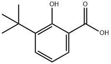3-(叔丁基)-2-羟基苯甲酸 结构式