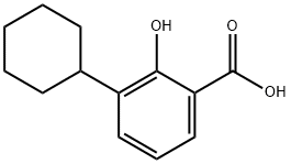 3-Cyclohexylsalicylic acid 结构式