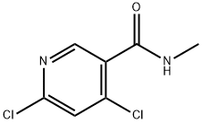 4,6-二氯-N-甲基烟酰胺 结构式