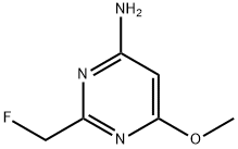 Pyrimidine,  4-amino-2-(fluoromethyl)-6-methoxy-  (8CI) 结构式