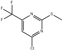 4-氯-2-甲硫基-6-三氟甲基嘧啶 结构式