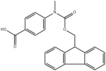 4-(N-FMOC-甲氨基)苯甲酸 结构式