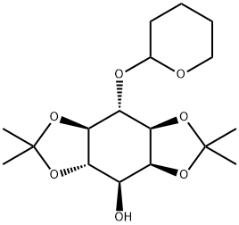 2,3:5,6-DI-O-ISOPROPYLIDENE-4-(TETRAHYDROPYRAN-2-YL)-MYO-INOSITOL 结构式