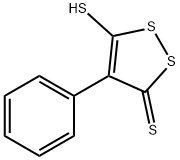 5-巯基-4-苯基-3H-1,2-二硫醇-3-硫酮 结构式