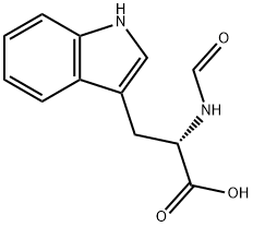 NΑ-甲酰基-DL-色氨酸 结构式