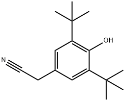 3,5-二-叔-丁基-4-羟基苯乙腈 结构式