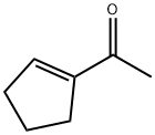 1-乙酰基-1-环戊烯 结构式