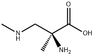 2-AMINO-2-METHYL-3-METHYLAMINO-PROPANOIC ACID 结构式