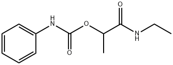 N-Ethyl-2-(phenylcarbamoyloxy)propanamide 结构式