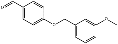 4-(3-甲氧基苄基)氧基苯甲醛 结构式