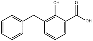 3-benzyl-2-hydroxybenzoic acid 结构式