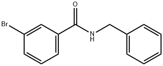 N-苄基-3-溴苯甲酰胺 结构式
