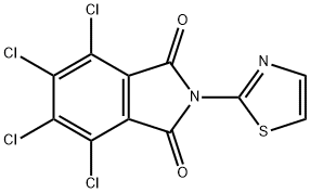 4,5,6,7-tetrachloro-2-(1,3-thiazol-2-yl)isoindole-1,3-dione 结构式