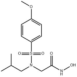 AcetaMide, N-hydroxy-2-[[(4-Methoxyphenyl)sulfonyl](2-Methylpropyl)aMino]- 结构式