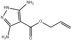 3,5-二氨基-1H-吡唑-4-羧酸烯丙酯 结构式