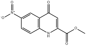 6-Nitro-4-oxo-1,4-dihydro-quinoline-2-carboxylic acid Methyl ester 结构式