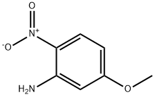 5-甲氧基-2-硝基苯胺 结构式