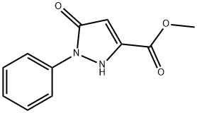 5-羰基- 1 -苯基- 2,5 -二氢- 1H-吡唑- 3 -羧酸甲酯 结构式