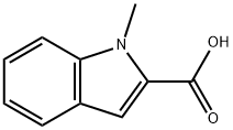 1-甲基吲哚-2-甲酸 结构式