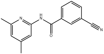 BENZAMIDE, 3-CYANO-N-(4,6-DIMETHYL-2-PYRIDINYL)- 结构式
