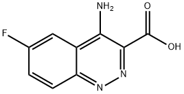 4-氨基-6-氟苯并哒嗪-3-羧酸 结构式