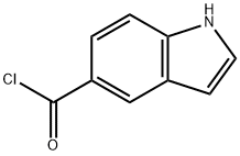 1H-Indole-5-carbonyl chloride (9CI) 结构式