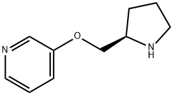 3-[(2R)-2-吡咯烷基甲氧基]吡啶 结构式