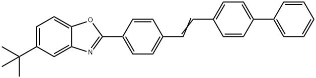2-[4-(2-[1,1'-biphenyl]-4-ylvinyl)phenyl]-5-tert-butylbenzoxazole  结构式